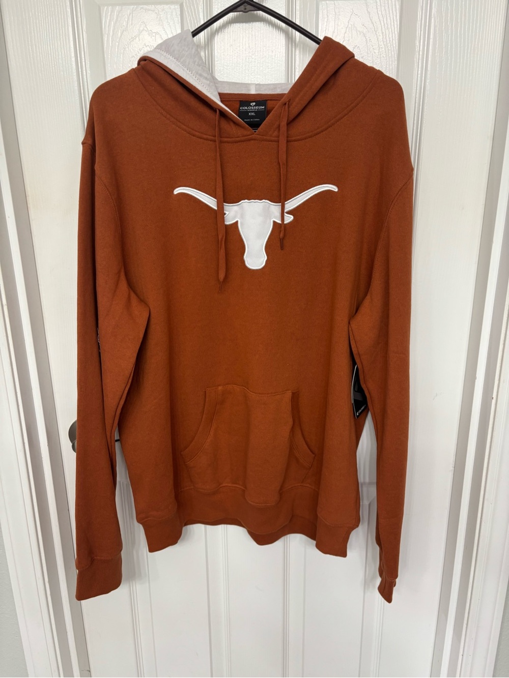 Colosseum Texas Longhorns Burnt Orange Hoodie 2XL Embroidered Blokecore Vntg Sty